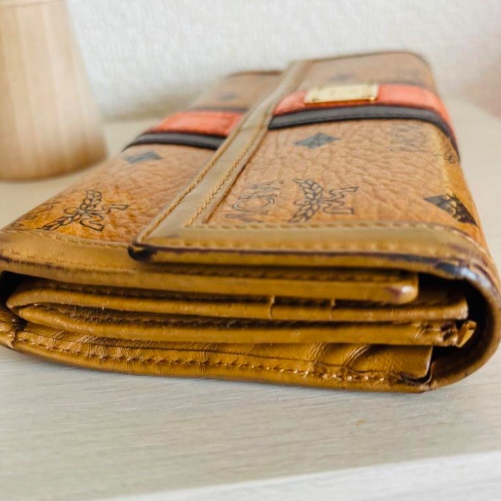 MCM Tan and Orange Wallet - Picture 6 of 7
